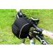 Disconano Cycling Bike Handlebar Bag with Rain Cover - Front Basket Black | Waterproof Bike Accessories - Buy Online on GoSupps.com