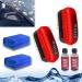 Automotive Oil Film Cleaning Brush 120ml Car Glass Oil Film Stain Removal Cleaner Glass Cleaning Board Cleaner with Sponge for Windshield Improves Clarity and Visibility (2pcs-Brushes+2refill)