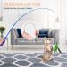 Fousenuk 12-Pack Cat Toys - Extendable Fishing Rod with Springs for Intelligent Play - 31cm to 83cm - Perfect for Cat Employment - Buy Online on GoSupps.com