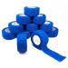 12 Roles Self -adhesive bandage self -adhering bandage sport elastic bandage cohesive paving association adhesive bandage fixing bandage for fingers toes 2.5cm x 4.5m blue 2.5cm blue