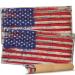 Pixelverse Design Cornhole Board Skin Wrap Decal - Bean Bag Toss Game Tournament Vinyl Sticker - Weatherproof Fade Resistant USA Flag - for Children Adults Festivals & Bars - 24.5x48.5 (Pack of 2)