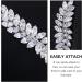 FRCOLOR Rhinestone Hair Clips Crystal Leaf Hair Clip Diamond Hair Barrettes Hair Bang Clamp Decorative Alligator Hair Pins For Women Weddings Bridal Hair Accessories Silver - Buy Online on GoSupps.com