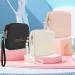 Wish Period Pouch: PU Leather Feminine Pads Storage Bag with Wrist Strap - Tampon Holder & Organizer for Teen Girls - Pink - Buy Online on GoSupps.com