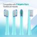 Toothbrush Replacement Heads Compatible with Colgate Hum Electric | 8 Pack Green Brush Heads for Colgate 360 Power Charcoal Deep Clean - Buy Online on GoSupps.com