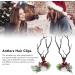 Hair Pins 2 Pairs Reindeer Hair Pins Fairy Style Hair Pins with Christmas Horns Decorative Hair Pins for Costume Parties School Events - Buy Online on GoSupps.com