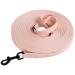 Tag trag lines for dogs drag line 5m/10m/15m/20m with handle and D-ring waterproof and easy to clean dog leash training leash for small medium-sized dogs (pink 5m) 5m pink