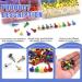 Glarks 1000Pcs 10 Colors Paper Fasteners Brads Metal Mini Brads Assortment Kit 400Pcs 8x15mm Mushroom Head Brads and 600Pcs 8x14mm Round Head Brads for School Classroom Scrapbooking Paper Crafts - Buy Online on GoSupps.com