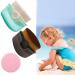 Sunscreen Applicator for Kids 2 Pcs Soft Bristle Sunscreen Brush with Protective Cover Sunblock Applicator with Brush Cleaning Pad