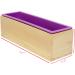 Ogrmar Flexible Rectangular Soap Silicone Mold with Wood Box - DIY Soap Cake Making Tool - 42oz - Purple (2PCS) - Buy Online on GoSupps.com