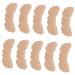 NOLITOY 5pairs Heel Stickers Foot Protectors for Feet Shoes Too Big Inserts Shoe Heel Grips Cushions Heel Guard Shoe Inserts Heel Pads Stickers High Heel Follow up 4d Sponge Beige 10X3.5X0.5CM