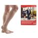 Lauma Medical 23-32 mmHg medical compression knee stockings class 2 open toe varicose veins frequent swelling in the legs pain in calves and feet beige S-size short