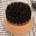 Boar Bristles Beard BrushSmall and Round Wood Beard Brush -Light Weight Black Walnut Wood Beard Brush for Men(1#) - Buy Online on GoSupps.com