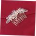 Angoily 1pc Bridal Headdress Pearl Accessories Diamond Hair Comb Insert Hair Comb Wedding Hair Accessories Headwear Tiara Rhinestone Hair Comb Bride European and American Hairpin - Buy Online on GoSupps.com