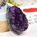 Natural Crystal Rough Amethyst Rough Stone Natural Amethyst Pendant Cluster Crystal 1pc