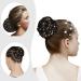 3-Piece Hair Network Crystal Bun Set | Stylish Hairstyles for Ballet Gymnastics & Sports | Black Fabric Bunting for Kids - Buy Online on GoSupps.com
