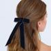Minkissy Large Velvet Hair Bow Clips - Bowknot Hair Clip Velvet Hair Bow Barrettes Satin Ribbon Hair Bow Collection for Women Girls (Blue Edge) - Buy Online on GoSupps.com