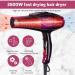 Professional 3500W Hair Dryer | Powerful Salon Blow Dryer with Negative Ions & Ceramic AC Motor | Includes Concentrator & Diffuser Attachments - Buy Online on GoSupps.com