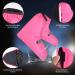 Chcaes Waterproof Bicycle Overshoes for Men & Women - Pink - Rain Protection & Reflective Strips - Buy Online on GoSupps.com