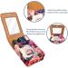 Shop Stylish Lipstick Case - Leather Lip Gloss Organizer with Mirror | Mini Holder Bag - Colorful Rose Flower Art Pattern - Buy Online on GoSupps.com