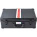 Professional Barber Case | Stylist Tool Box Organizer & Travel Suitcase with Removable Tray for Clippers Shears Combs & Hair Accessories - Black/Red Ribbon - Buy Online on GoSupps.com