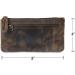 Moonster Leather Pencil Case Beautifully Handcrafted Zippered Pouch That s Made To Last - Elegant Practical Pencil Cases for Adults & Students - Unique 8" x 4" Design with Side Pocket & Keyring Dark Brown - Buy Online on GoSupps.com