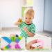 Silicon Block Bei ring Set | 8 Pieces Sensory Silicone Teething Rings for Kids | Safe for Boys & Girls with ADHD & Autism - Buy Online on GoSupps.com