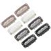 100 Pieces Wig Clips U-shape Metal Clips With Soft Rubber 6 Teeth Stainless Steel Material for Hair Extensions DIY  3.2 cm (4 Colors)