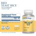 Solaray Red Yeast Rice 600mg 120 Count - Natural Cholesterol Support - Buy Online on GoSupps.com