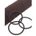 36 PCS Hair Elastics 3mm Elastic Hair Ties Ponytail Holders Bulk Hair Ties No Metal Gentle Elastics Hair Bands for Women Men Girls Kids (Brown)