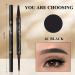 4-Tip Microblading Eyebrow Pen Waterproof Eyebrow Pencil Microblade Eyebrow Pens for Women Long-Lasting Magic Eye Brow Pencil with 4 Fork Tip for Makeup Cosmetics (black) 4# Black - Buy Online on GoSupps.com
