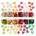 Shop 12 Grids 3D Maple Leaf Nail Glitter - Holographic Fall Art Stickers & Decorations for Thanksgiving | International Shipping - Buy Online on GoSupps.com