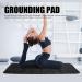 Grounding Equipment Sheet with 16.4ft Cable - Breathable Ground Mat for Digestion & Meditation Relief (Black) - International Shipping Available - Buy Online on GoSupps.com
