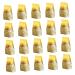 JECOMPRIS 50pcs Popcorn Bag Popcorn+snack+bags Candy Nativity Accessories Bulk Gift Bags Snacks Container Party Popcorn Boxes Bulk Popcorn Oil-proof Popcorn Pouch Paper Biscuit Packing Bag 29X15.5X8CM Yellow