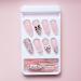 French Tip Press on Nails - Small Fragrant Style Pink Long Press On Nails with Nail Tips White and black with Butterfly bow Design Glossy white press on nails Acrylic False Nails Cute Artificial Nails - Buy Online on GoSupps.com