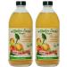 Mother Earth, Organic Apple Cider Vinegar with The Mother, Fresh Pressed Organic Apples, OACV, ACV, Raw, Unpasteurized, Unfiltered (2/16oz Glass Bottles) Apple Cider Vinegar 2/16 oz bottles