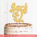 Personalised Acrylic Birthday Cake Topper by KreateSquare | Custom Name & Age | Custom Colour Cake Decoration (Gold) - Buy Online on GoSupps.com