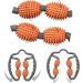MZDXJ Fascia Muscle Roller - Cellulite Massager for Trigger Points - Reduce Soreness, Tightness in Calves, Legs, Arms & Shoulders - Deep Tissue Massage Tool in Orange Gray - Buy Online on GoSupps.com