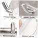 Alipis 2pcs Hook up Wall Mount Clothing Rack Towel Hook Rustic Coat Hooks Wall Hanger Hook Rack Sucker 4.5X4.5cm Silver - Buy Online on GoSupps.com