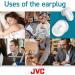 JVC Ultimate Sleeping Earplugs 35dB Noise Reduction | Water Resistant | Carrying Case & Extra Earpieces - EPS433 (White) - Buy Online on GoSupps.com