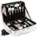 Deayou Large 3-Layer Travel Make-Up Case Portable Marble Cosmetic Bag with Adjustable Partition & Shoulder Strap for Professionals - Buy Online on GoSupps.com