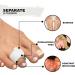 Mars Wellness Gel Toe Separator & Spacers - Bunion Hammer Toe Corrector - 4 Pack White Large - Buy Online on GoSupps.com
