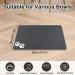 Mavicen Pet Feeding Mat 30x50cm | Super Absorbent & Anti-Slip | Easy to Clean | Dark Gray Paw Pattern - Buy Online on GoSupps.com