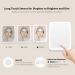 Canyfne 80 LED Lighted Travel Makeup Mirror | Touch Screen, 3 Colors Dimmable | USB Rechargeable, Compact & Portable Vanity Mirror - White - Buy Online on GoSupps.com