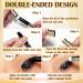 DAGEDA Eyeshadow Stick Dual End Shimmer Eyeshadow Stick Pearl Eyeshadow Pencil Crayon Waterproof Long-lasting Glitter Eye Shadow Cream Stick with Soft Brush for Eye Makeup (12# Smoky Gray-black) - Buy Online on GoSupps.com