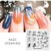 Kads 4PC Animal & Floral Nail Art Stamp Plates Set - Mermaid Guitar & Panda Patterns for Fashionable Manicure Design - Buy Online on GoSupps.com
