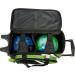 KR Strikeforce Cruiser Double Roller Bowling Bag with Deluxe 4.5 Smooth Kruze Wheels - Stone/White/Black - Buy Online on GoSupps.com
