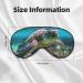 Lord Howe Island Sea Turtle Double Sided Eye Mask | Best Blackout Sleep Eye Mask for Men & Women - Premium Comfort - Buy Online on GoSupps.com