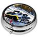 Advanced Snowmobile Round Pill Box | 3-Compartment Organizer | Portable Travel Pill Box for Easy Medication Travel - Buy Online on GoSupps.com