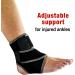 ACE Brand Adjustable Compression Ankle Support - Moderate Support for Weak, Sore, or Injured Joints - One Size Fits Most - Buy Online on GoSupps.com