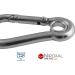 Stainless Steel Karabiner Hooks | V4A Robust Design (4-12mm) - Various Quantities for International Shipping - Buy Online on GoSupps.com
